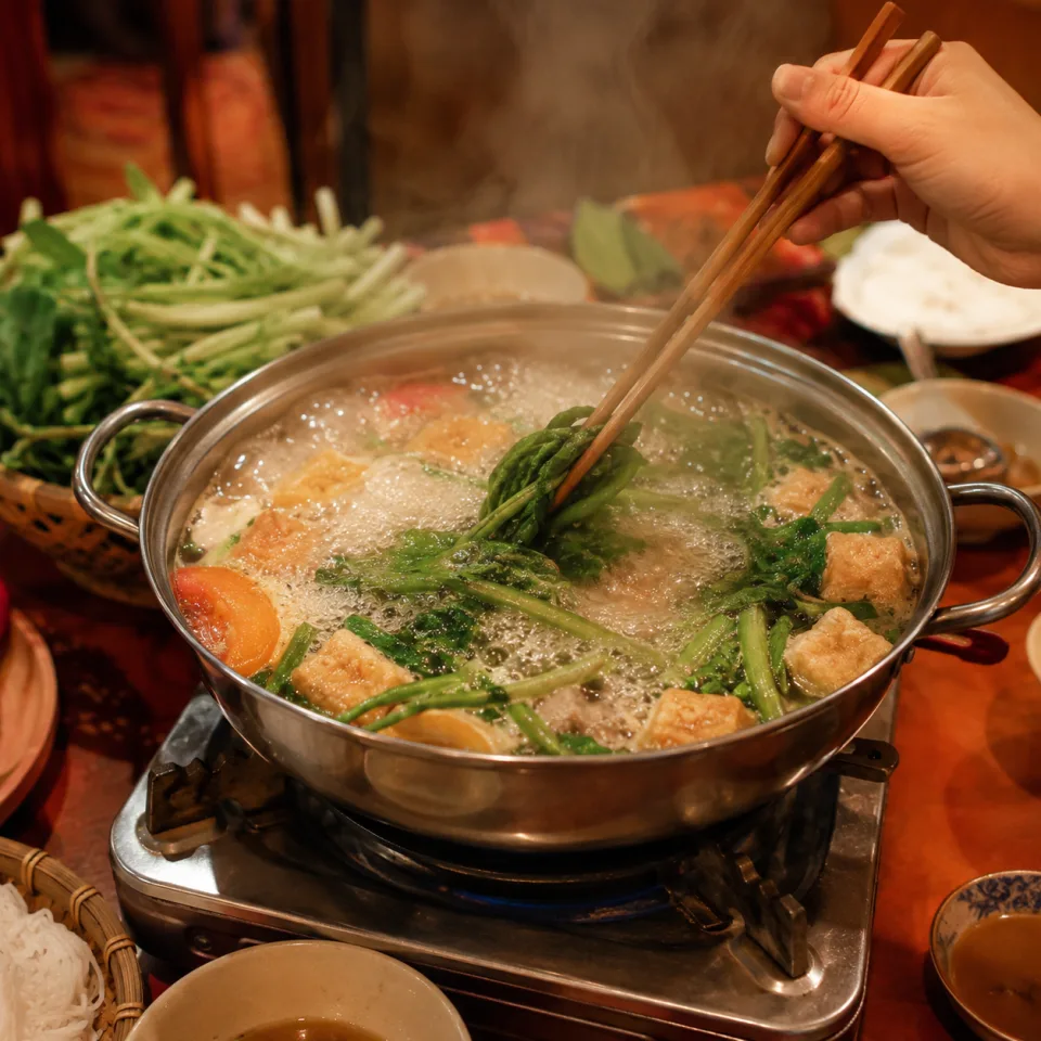 Bàn ăn tại Bún Khuê